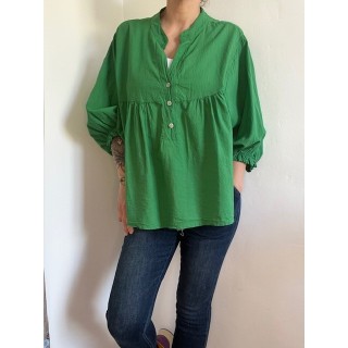 Blouse Verte-taille unique-élégante et légère