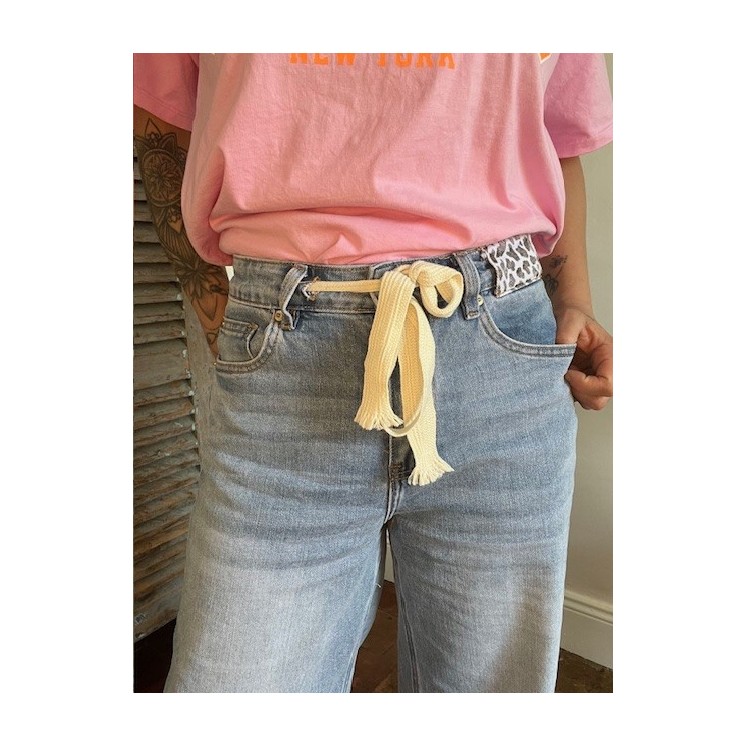 Jean denim Karlos coupe wide leg