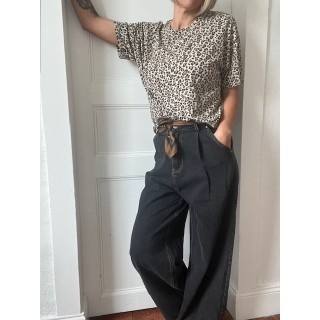 T-shirt léopard manches courtes -style tendance et audacieux