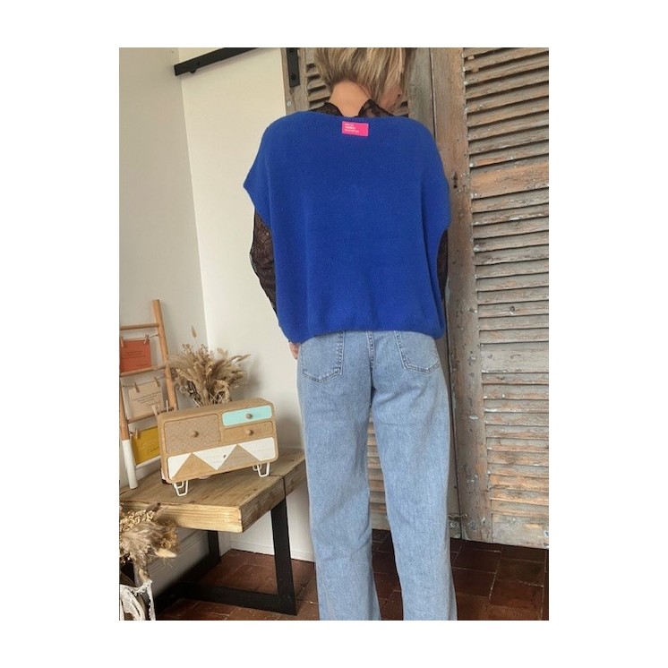 Jean denim Karlos coupe wide leg