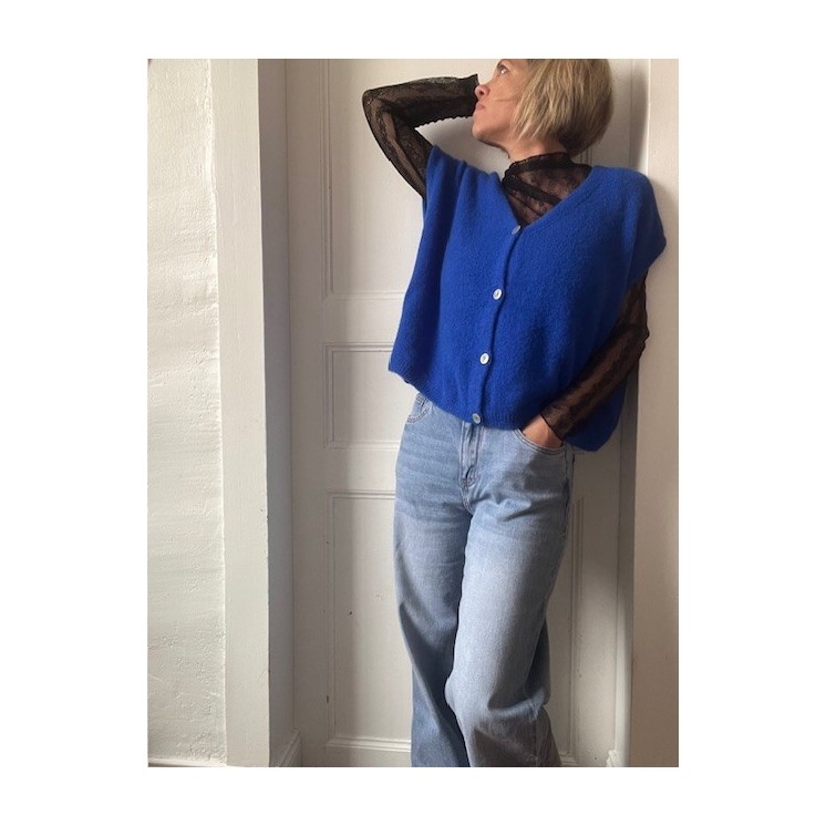 Jean denim Karlos coupe wide leg