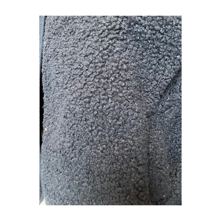 veste sans manches bleu marine en bouclette