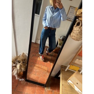 jean Barrel-jean ballon -bleu tendance nouvelle collection 2025