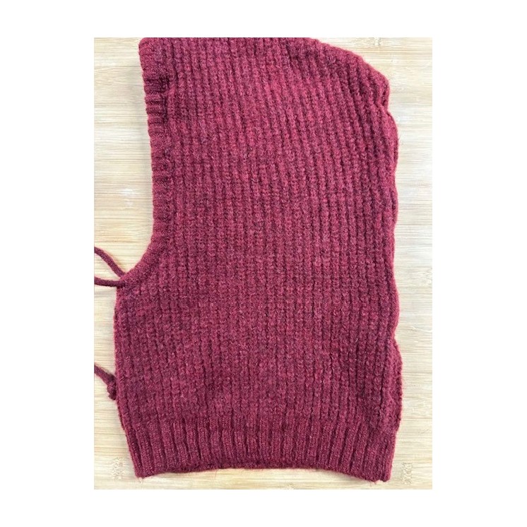 Cagoule en laine beige-accessoire mode et chic pour l'hiver