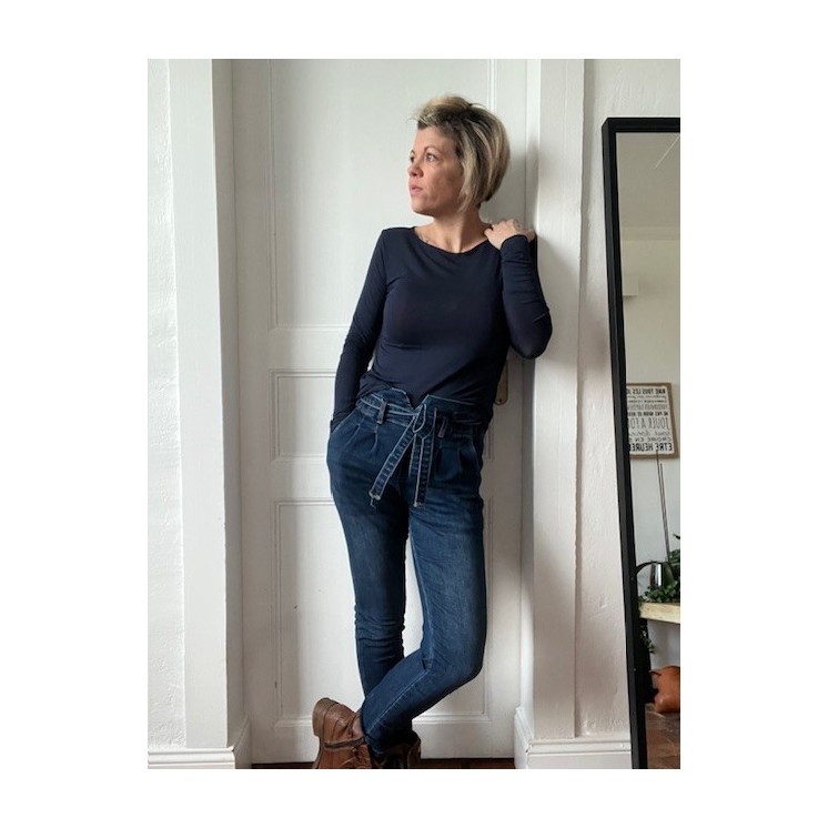 T-Shirt Louisa en cachemire -effet seconde peau