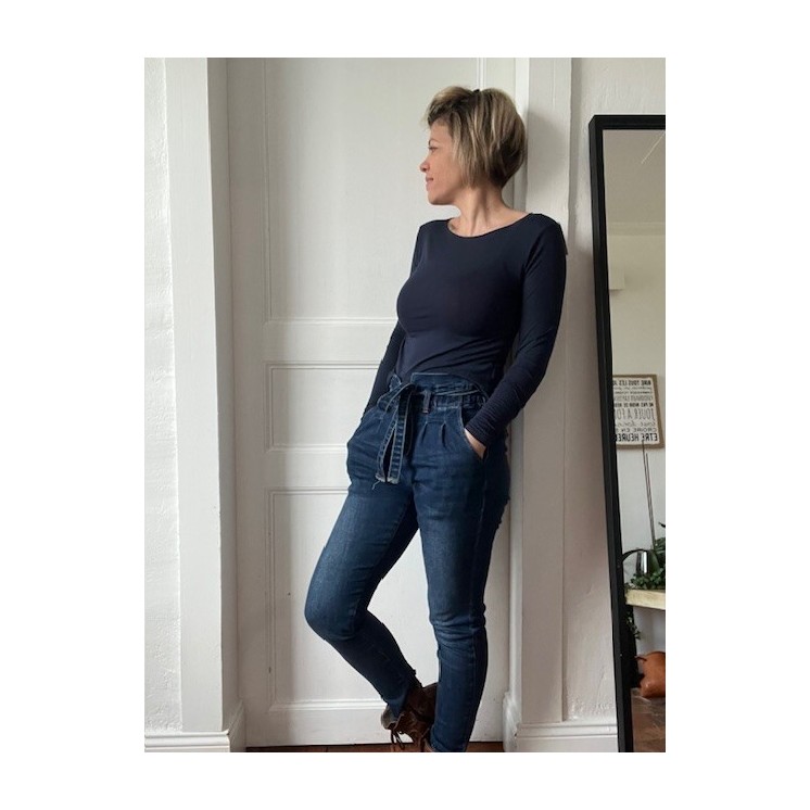 T-Shirt Louisa en cachemire -effet seconde peau