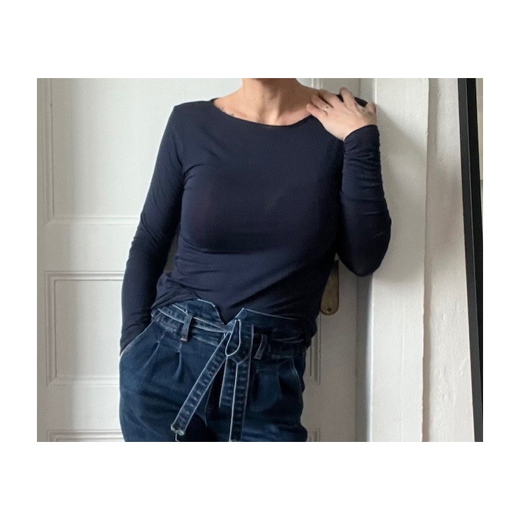 T-Shirt Louisa en cachemire -effet seconde peau