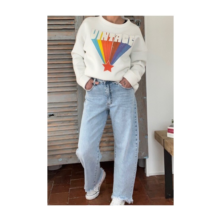 jean barrel femme -coupe ballon taille haute -style moderne et confort