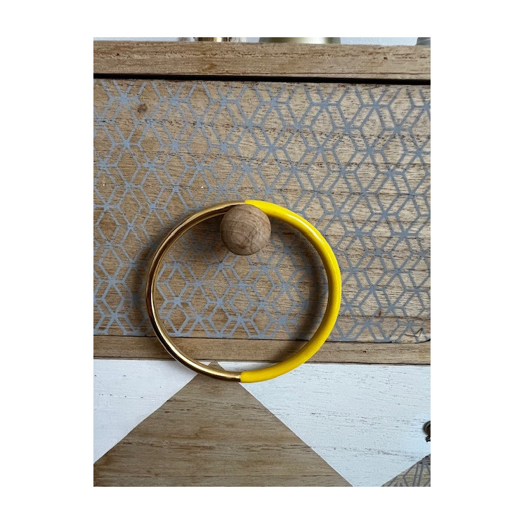 BRACELET JONC ( JAUNE )