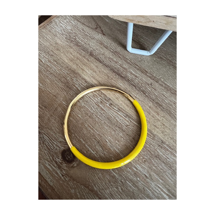 BRACELET JONC ( JAUNE )