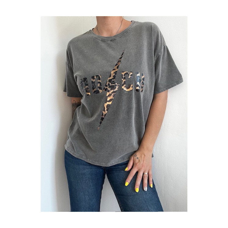 TEE-SHIRT THE ROCK (GRIS)