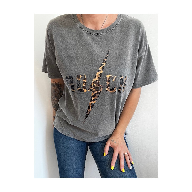 TEE-SHIRT THE ROCK (GRIS)